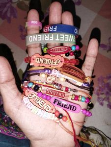 Set of 15 Friendship Bracelets and Bands👯‍♀️