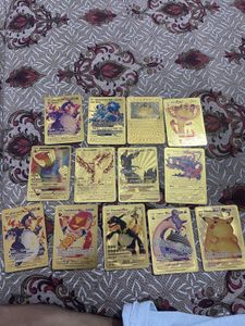 Rare Gold Pokemon Cards Collection