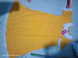 Beautiful Yellow Cotton Gown