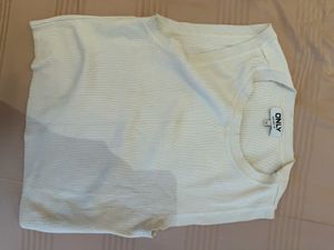 ONLY White Textured Knit Top