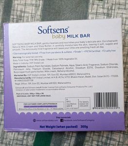 Softsens Baby Soap Milk Bar (Pack Of 3 X 100gms)