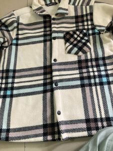 Zudio New Plaid Fleece Shirt Jacket