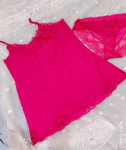 Lace Trim Camisole with brief 👍