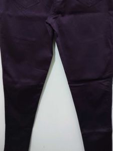 Cottifab Purple Trouser slim or taper fit pant