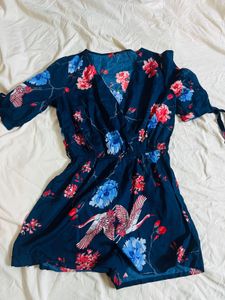 Floral Print Romper