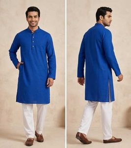 Royal Blue Kurta with White bottom