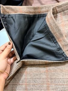 Plaid Pleated Mini Skirt