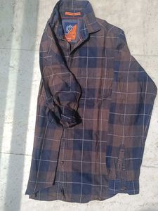 Plaid Flannel Button-Down Shirt