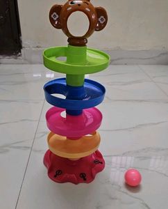 5 Layer Ball Ramp toy set Monkey Kid