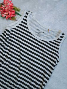 Black Striped Tank Top