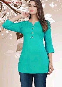 Stylish Teal Kurta for Women -M