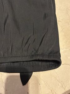 Chic Black Satin Halter Top
