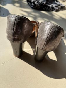 Sparkling Grey Embellished Heels