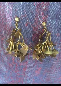 Statement Brass dangle Earrings