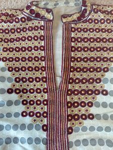 Embroidered Kurta with Pants Set