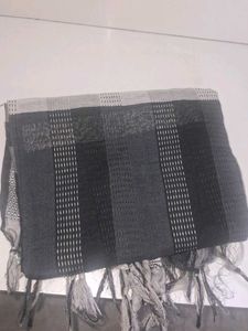 Striped black dupatta