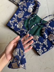 Blue lehenga with blouse