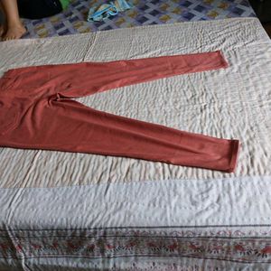 Terracotta Colored Slim Fit Pants