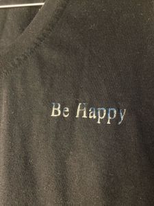 Be Happy Black T-Shirt