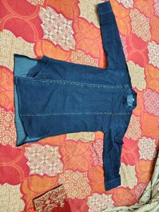 Boys Denim Kurta Set