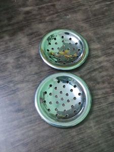 Stainless Steel Drain Covers (Set of 2)