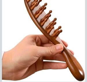 Wooden Scalp Massager Comb