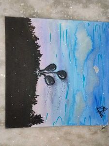Beautiful Sunset Landscape Painting