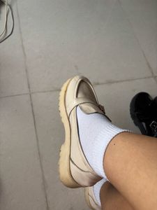 Cream Loafers