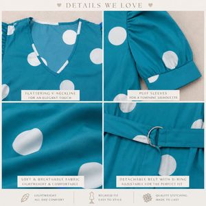 💙Teal Polka-Dot Puff Sleeve Top 💙