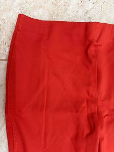 Vibrant Orange Flare Pants