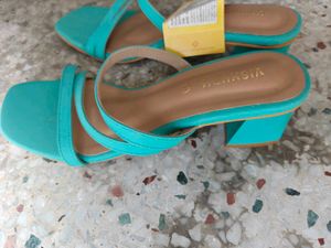 Vishudh Blue Strappy Flats