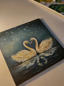 Romantic Swan Painting