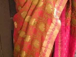GentlyUsed ElegantFancyPattu  MultiColorSaree