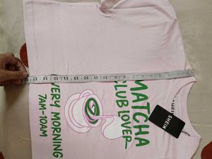 Pink Matcha Club Lover Cropped Tee