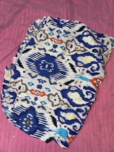 4 Fabric PiecesColorful Geometric Print