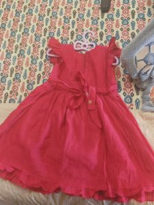Beautiful Pink Embroidered Dress