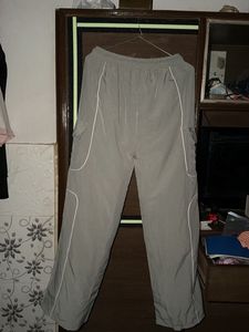 Grey Cargo Style Pants