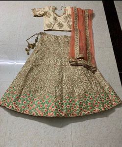 Trendy Bridal Lehenga With Zari &amp; Embroidery