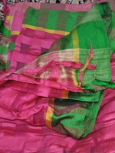 Pink saree