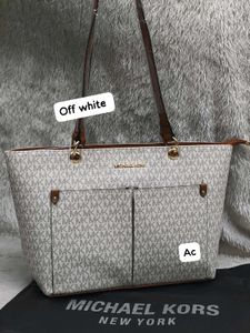 Michael Kors Denim Blue Pocket Tote Bag