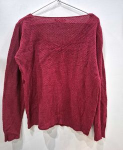 Burgundy Knit Sweater