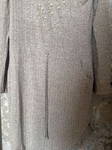 a knit dress