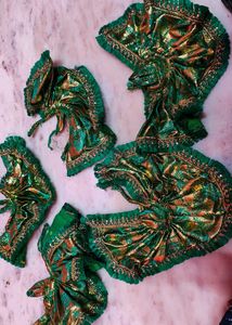 Divine Hindu Deity Idols with Shimmering Attire