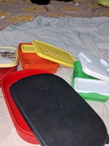 5 Tiffin Boxes Used But Looks Good Ready To Use
