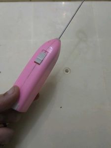 Pink Milk Frother Whisk coin also accepted