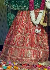 Red & Gold Embroidered Lehenga