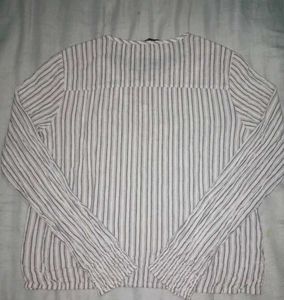 Striped Wrap Style Top