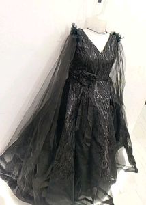Stunning Black Sequin Gown