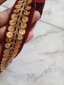 Maron Lace For Dress Saree / Dupatta