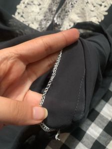 Elegant Black Kurta with White Embroidery